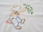 ブランコをする子供 クロス(シミあり) 画像2