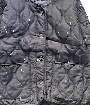 Used painted remake quilting jacket -VANDALISM-