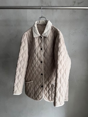 コーデュロイカラーキルティングジャケット