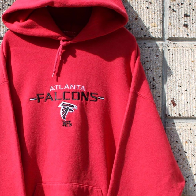 【Mサイズ】NFLオフィシャル ATLANTA FALCONS オール刺繍 古着 パーカー