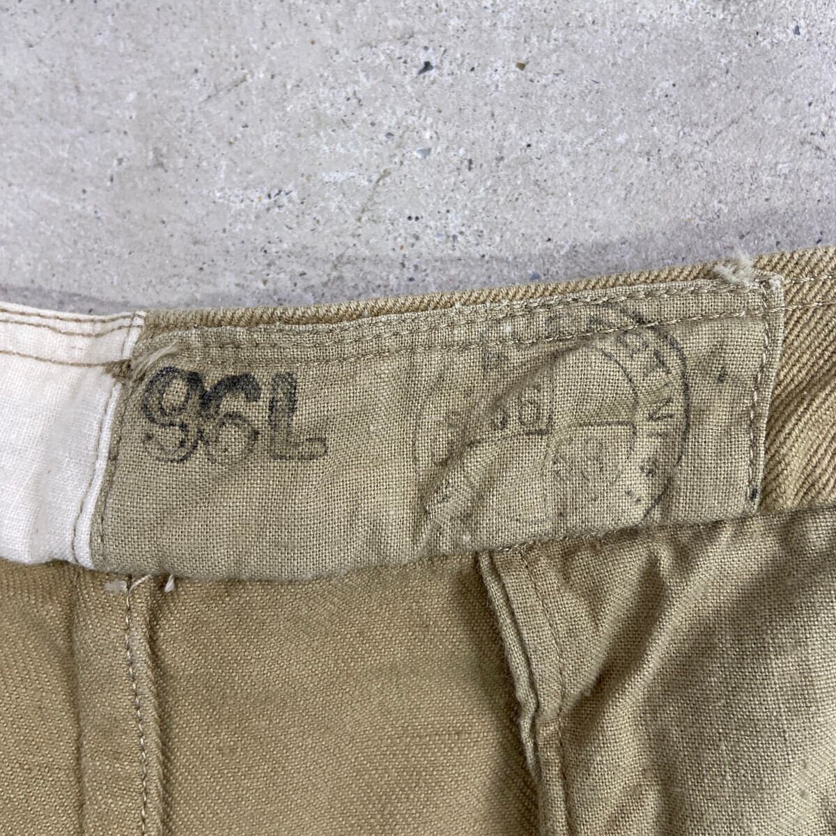 50年代 フランス軍 M-52 前期型 2タック チノトラウザーズ チノパンツ