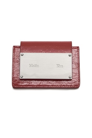 [Matin Kim] GLAZED ACCORDION WALLET IN RED 正規品 韓国ブランド 韓国通販 韓国代行 韓国ファッション マーティンキム matinkim 日本 店舗