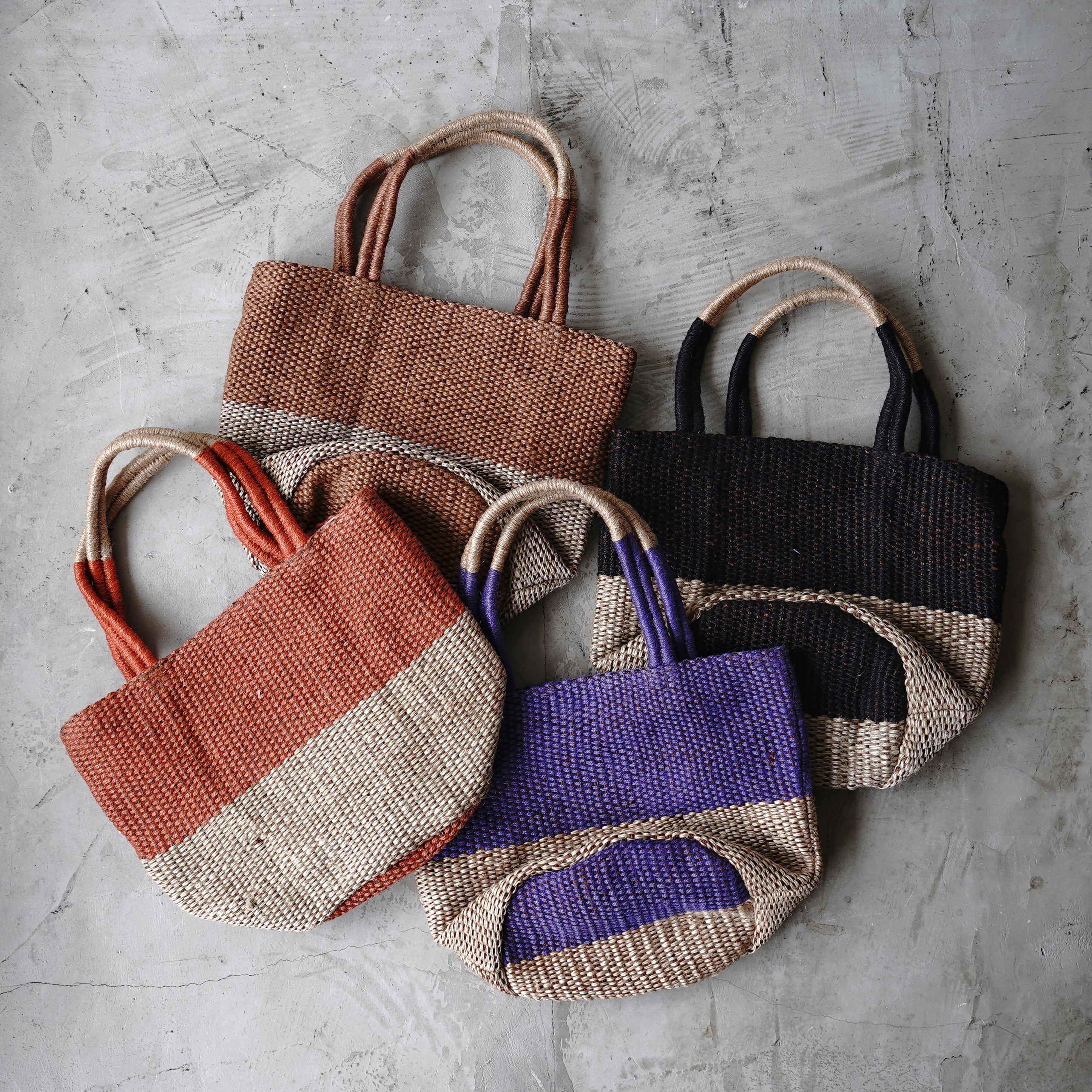 バングラデシュ製 ジュート丸底トート/TARANGO