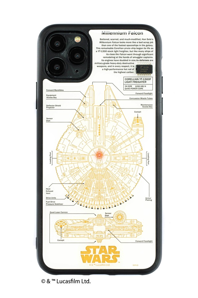 FLASH M-FALCON 基板アート iPhone  11ProMax ケース  白