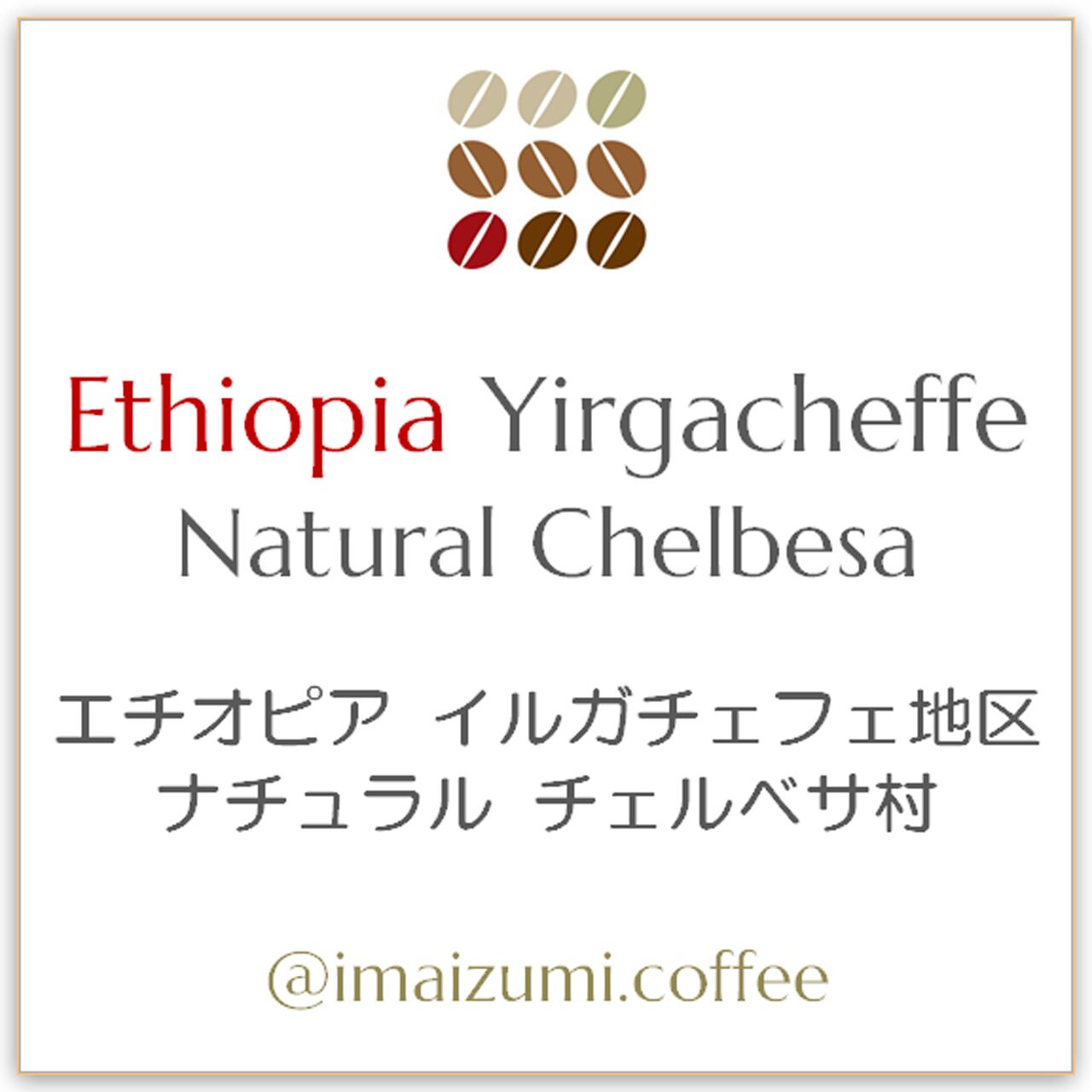 【送料込】エチオピア イルガチェフェ地区 ナチュラル チェルベサ - Ethiopia Yirgacheffe Natural Chelbesa - 300g(100g×3)