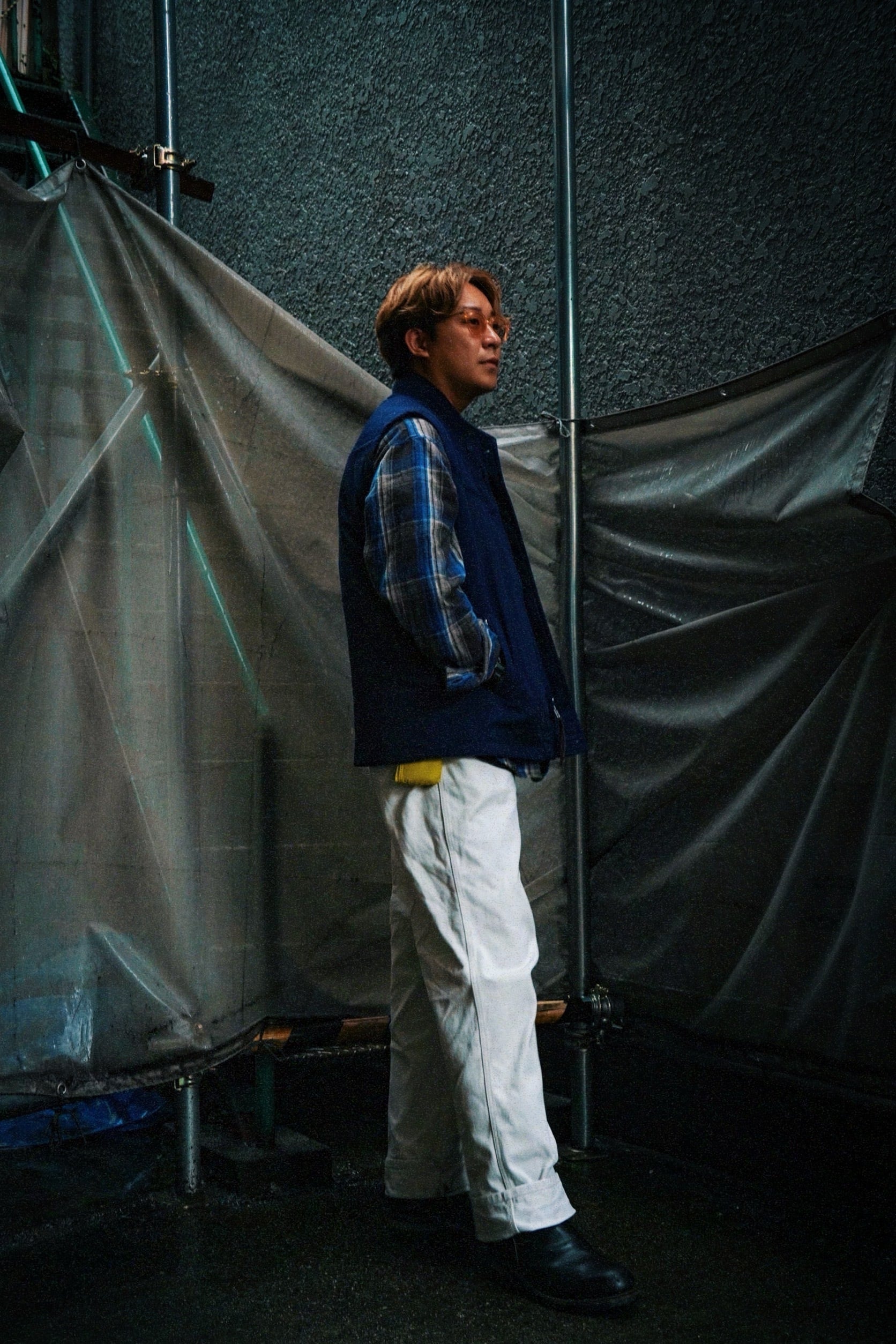 Derby of San Francisco Vest Navy×Gold | BerBerJin Yuhodo