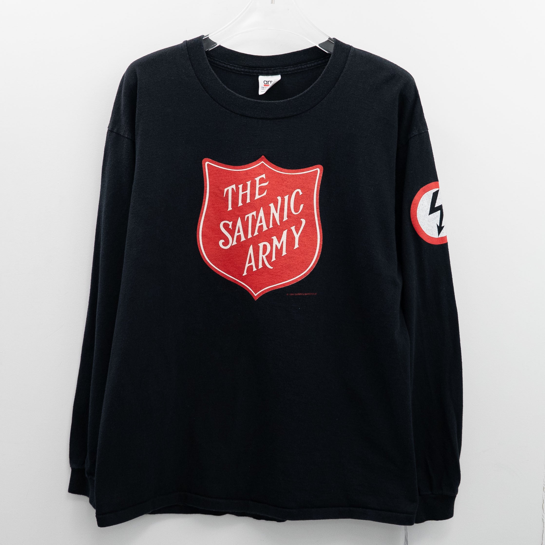 Marilyn Manson ” The Satanic Army L/S Tee ” Hanes XL 【A9-806】