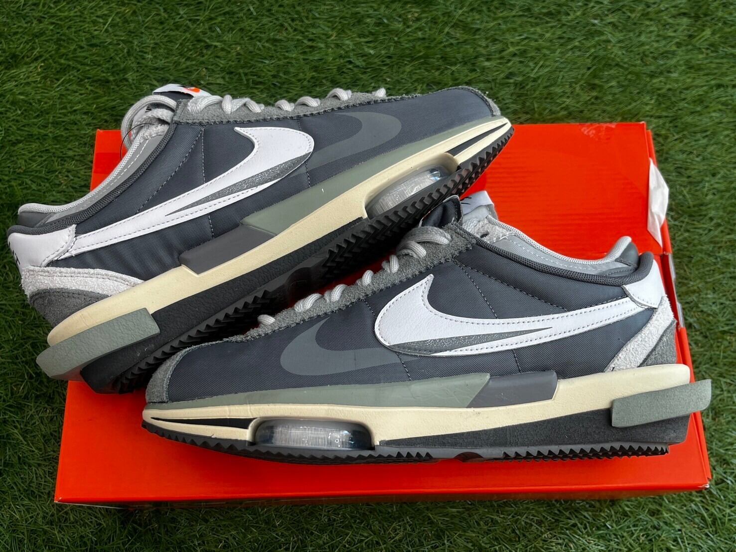 NIKE × sacai ZOOM CORTEZ IRON GREY DQ0581-001 28cm 07020 | BRAND 