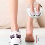 予約 シークレットインソール 2.5cm 身長アップ シリコン製 かかとサポーター フリーサイズ 靴用 中敷き かかとパッド ヒールアップ スタイルアップ 脚長 ベージュ ホワイト　r26011