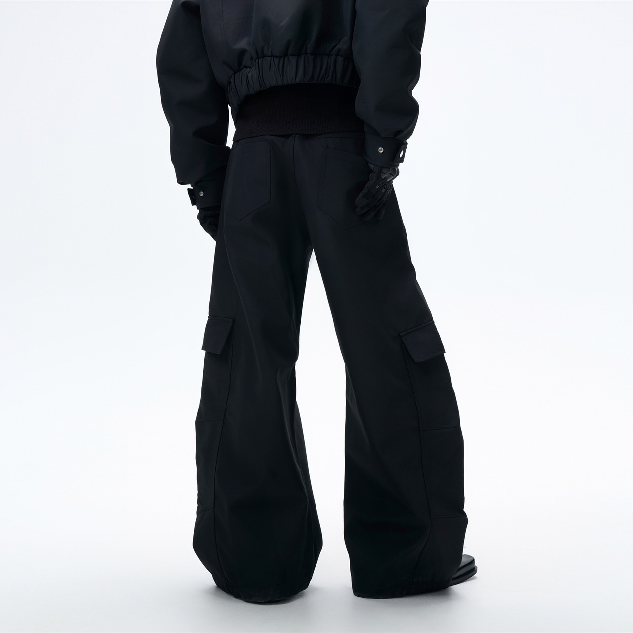 FRKM SCD 25AW ワイドバレルレッグ シザーパンツ