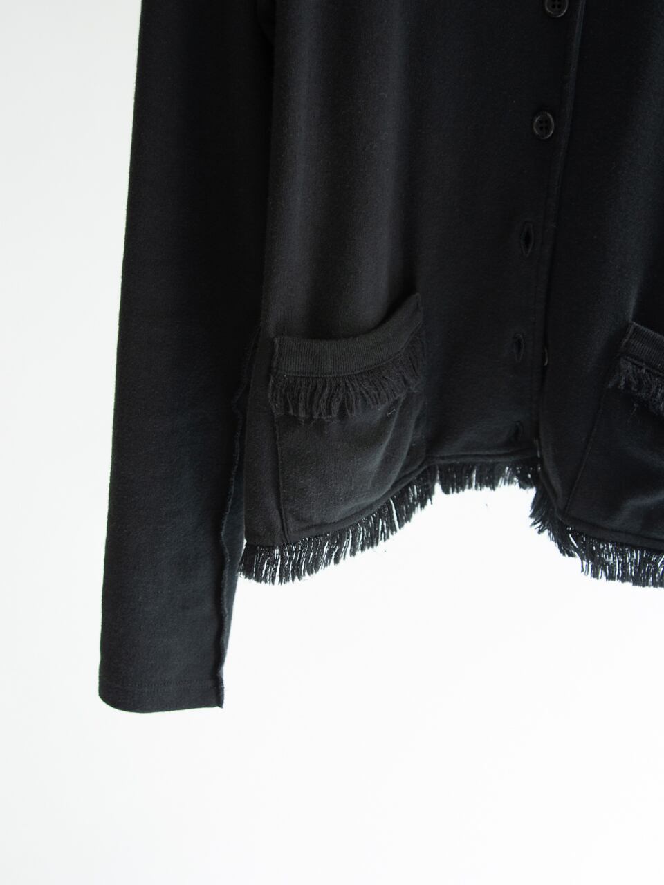 【SONIA RYKIEL】Made in France 100% Cotton Fringe Cardigan（ソニアリキエル フランス製 コットンフリンジカーディガン）