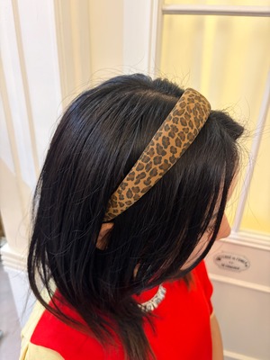 BOTTEGA VENETA / vintage reopard head band.(o)