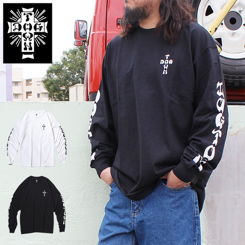 【dt-dt0103003as】DOGTOWN ドッグタウン CROSS SLEEVE L/S T-SHIRT ロンT ロングスリーブT 大きいサイズ メンズ 長袖 M L XL 大きめ 長袖