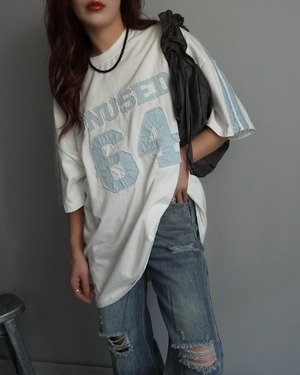 【unused.lab】Sideline denim patch CS/Blue