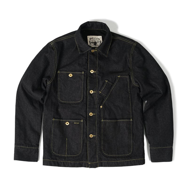 デニムワークジャケット裏起毛 カバーオール L0022