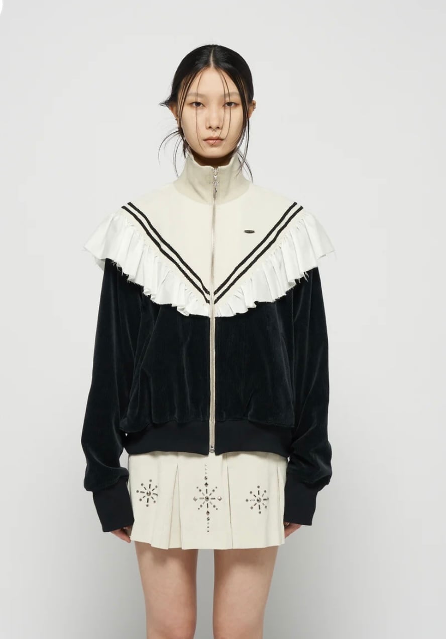 tanaka daisuke frill corduroy track jacket | AAR