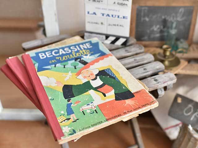 ＜送料無料＞イラストがかわいいフランスの絵本 BECASSINE en Roulotte　フレンチアンティーク