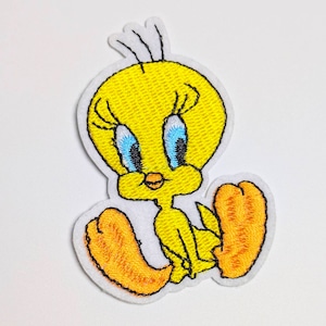 送料無料! ★刺繍アイロンワッペン★【トゥイーティー(Tweety Bird)】ルーニーテューンズ 〚アメリカン雑貨 アメトイ〛