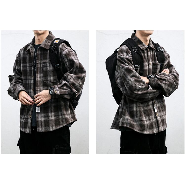 ★THICK BRUSHED CHECK SHIRT　　　32254