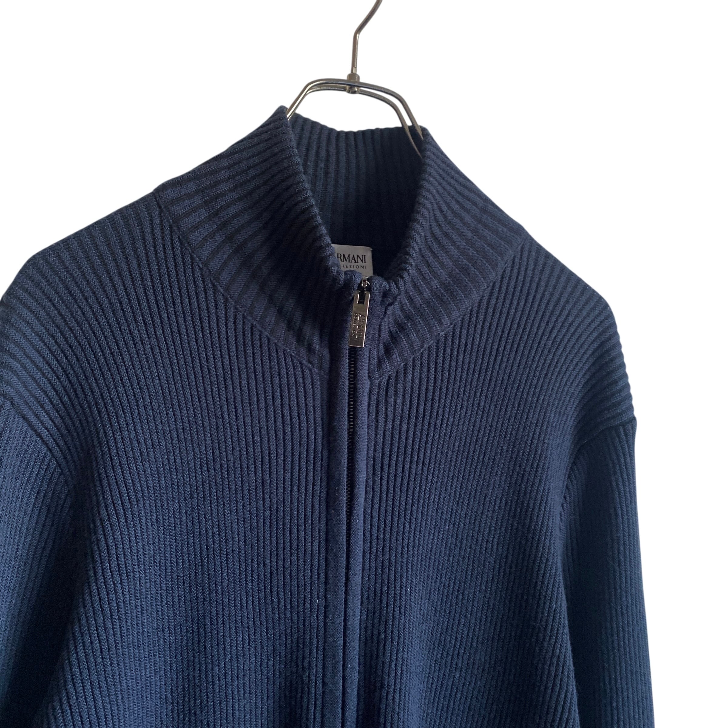 ARMANI ドライバーズニットセーター 00s ARMANI COLLEZIONI wool drivers knit sweater | CLOSE CLOTHES