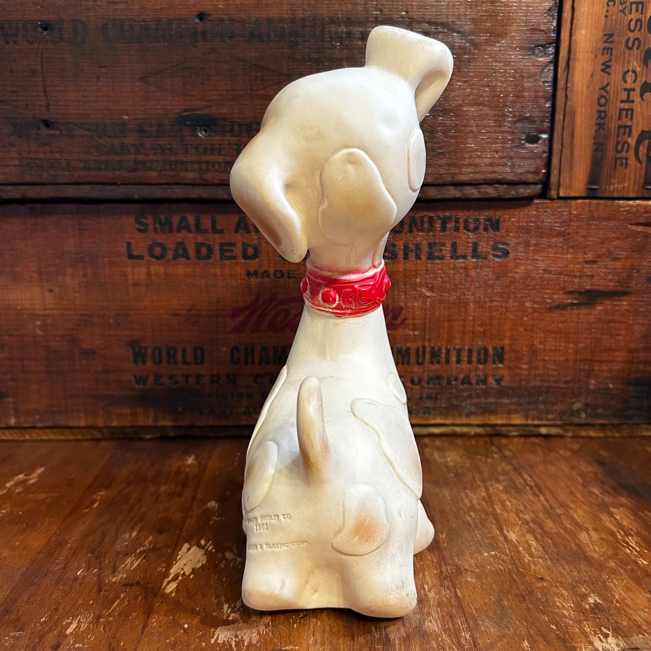 1960s エドワード・モブレー ヴィンテージ 犬 ラバードール EDWARD MOBLEY Long Neck Puppy Rubber Squeak Toy