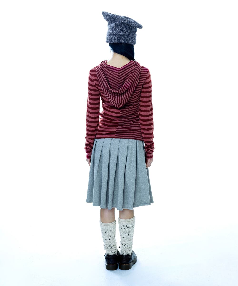 COYSEIO] MIXED STRIPE HOODIE RED 正規品 韓国ブランド 韓国通販 韓国