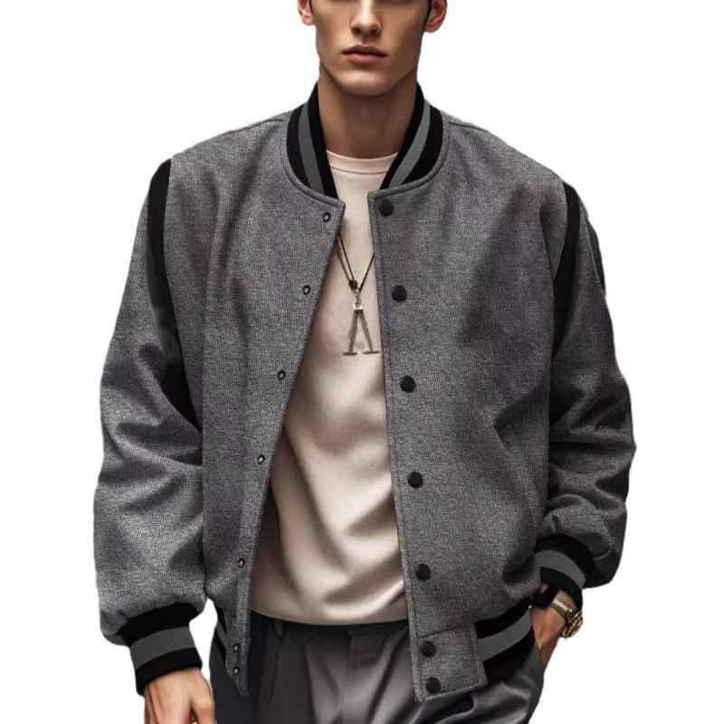 evan kinori ジップアップ ブルゾン ダークグレー EVAN KINORI(エヴァン キノリ) /Zip Jacket Two Kasuri Wool Check