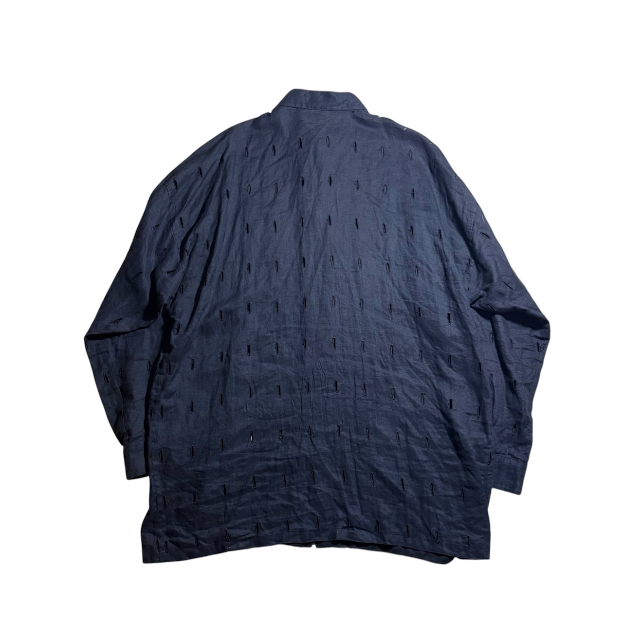 vintage GIANNI VERSACE button hole linen shirt