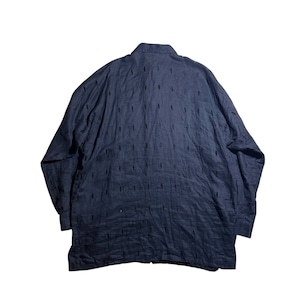 vintage GIANNI VERSACE button hole linen shirt