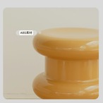 おしゃれ ロースツール 丸型 北欧 クリームカラー 小型チェア 靴脱ぎ用 スツール サイドテーブル ソファ リビングルーム 寝室 カフェ レストラン 一人暮らし 可愛い コンパクト 省スペース