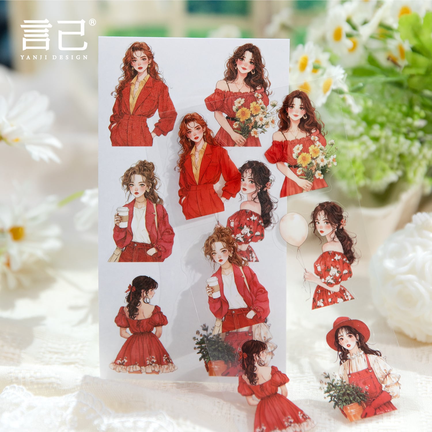 おまとめはこちらꕤ︎︎大量海外マステまとめ売り♥126巻+6巻 人物ステッカー 海外個人作家 | cherish365_zakka