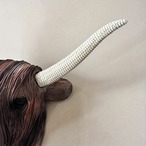 壁掛け インテリア 牛の頭 立派な角 インテリアアニマル 装飾品