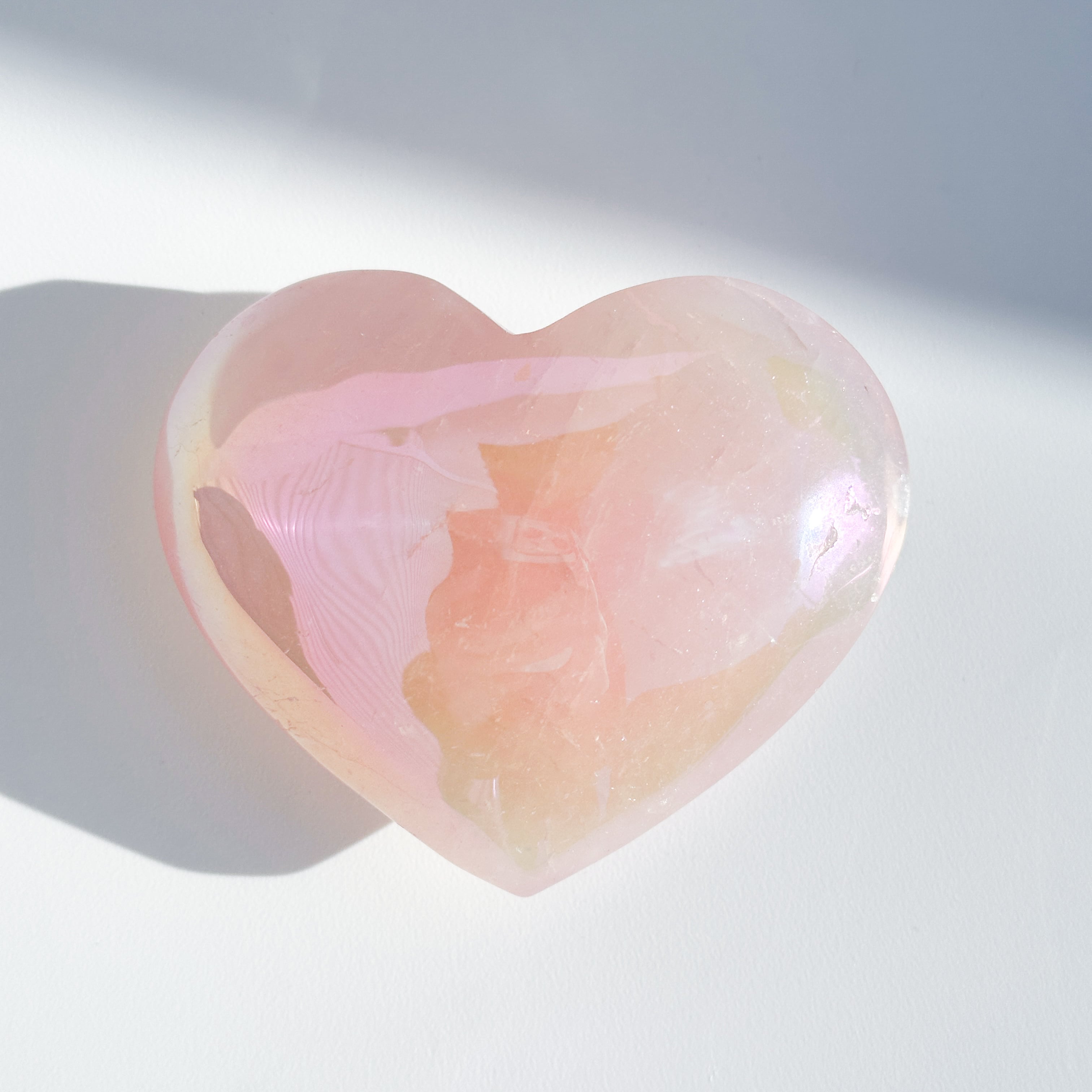 Big♡エンジェルオーラローズクォーツ ハート71♡ Angel Aura Rose Quartz ♡天然石・鉱石・パワーストーン