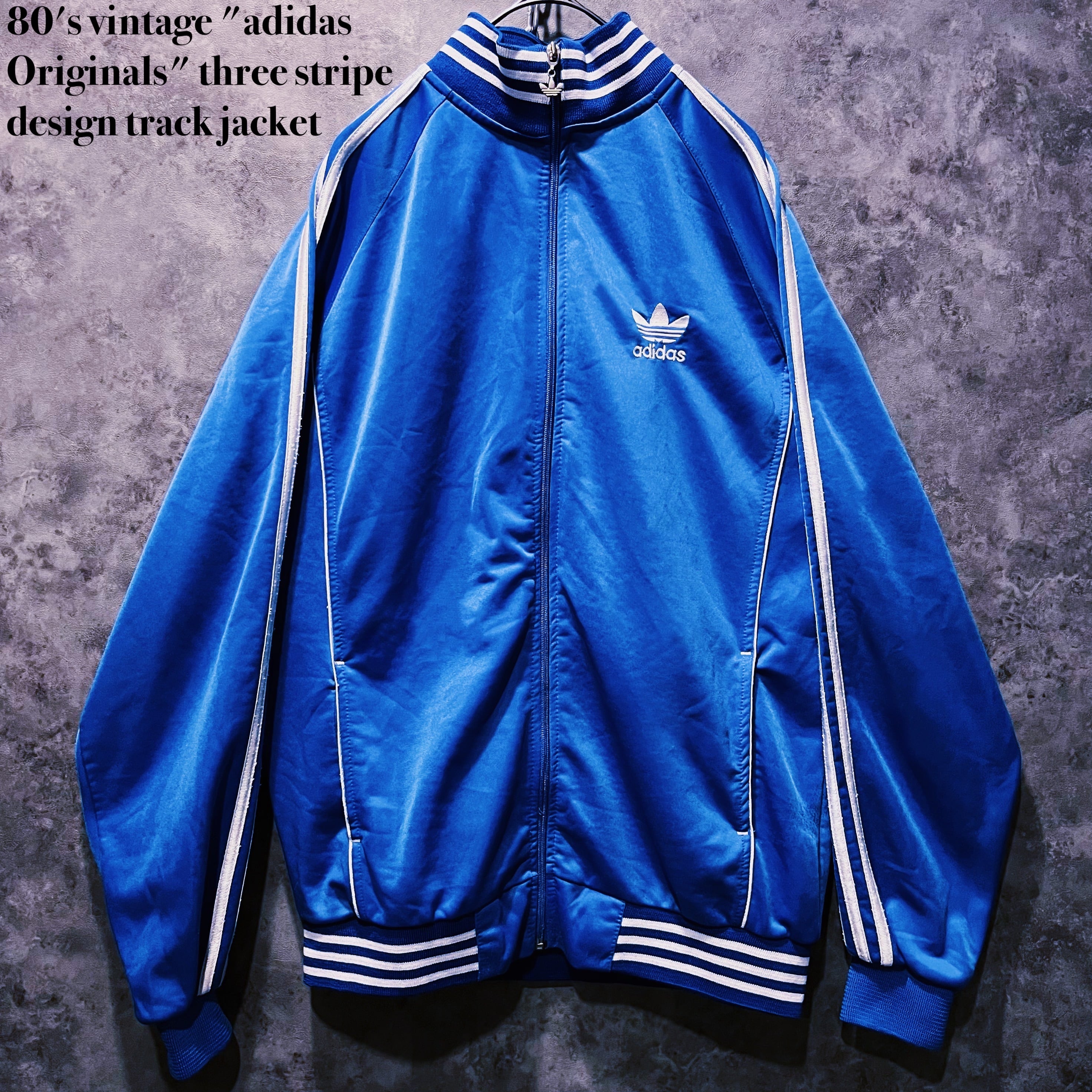 haj MP Blandet doppio】80's vintage "adidas Originals" three stripe design track jacket |  ayne