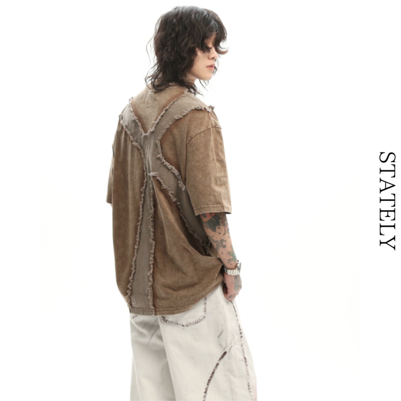 Cross Fray ヴィンテージTee/2color_T279・画像6