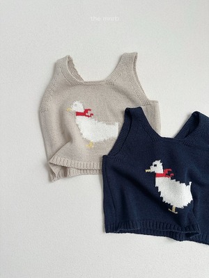 【予約】Duck Knit Vest / minirobe