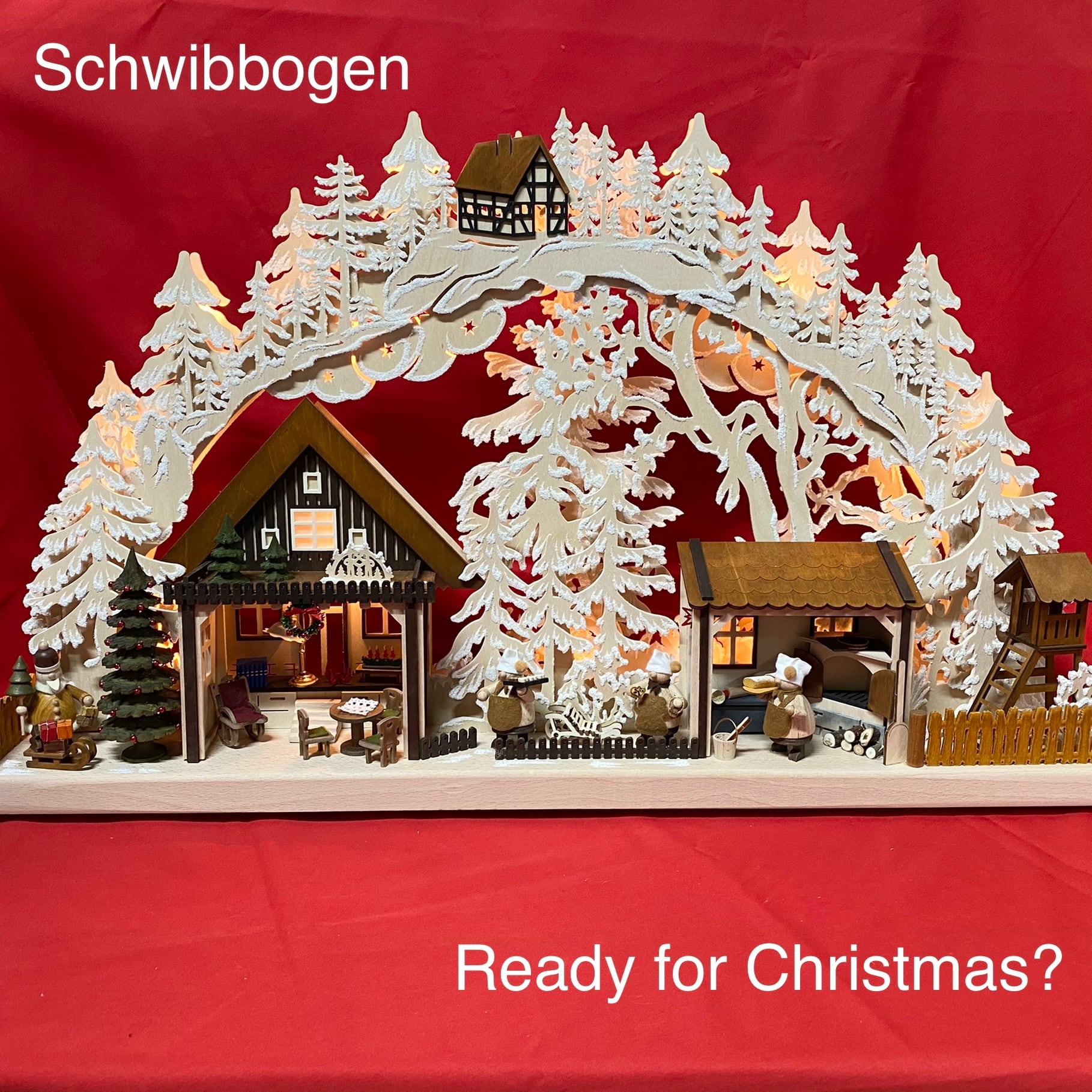 ドイツ木工 LL シュビップボーゲン シュビッブボーゲン シュヴィッブボーゲン 伝統工芸 クリスマスインテリア 木工芸 アーチ型燭台 Xmas雑貨 |  サンタの家わあす