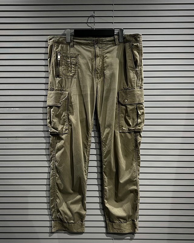 【X VINTAGE】“DIESEL” Multiple Pocket Gimmick Cotton Cargo Pants
