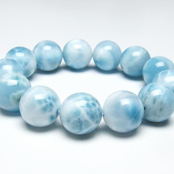 ラリマー ブレスレット 19mm 一点物 199-195