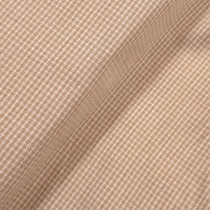 ヴィンテージUSAコットン先染め Yarn Dyed チェック ベージュ modaモダ SK216　布幅55cm