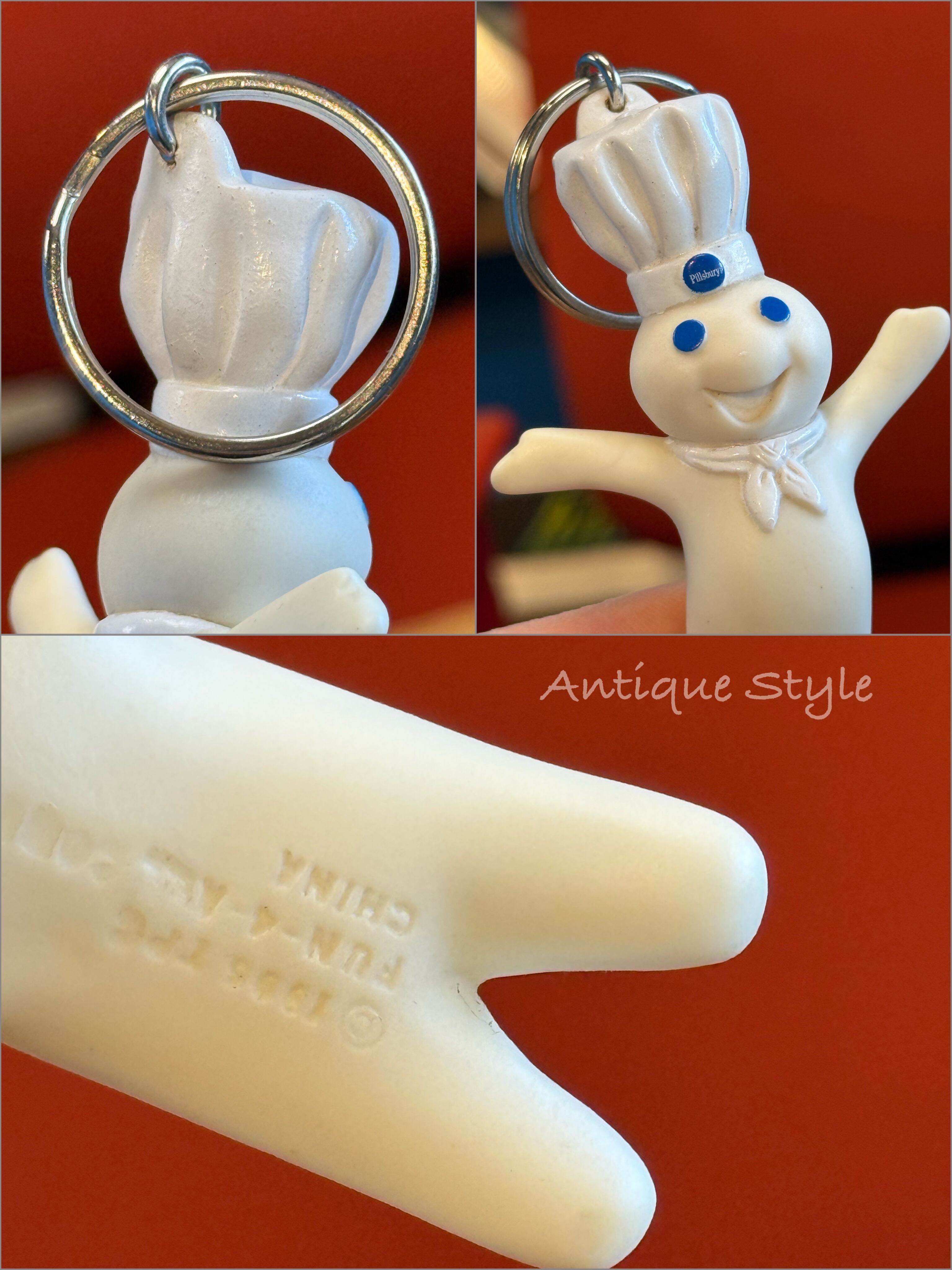 送料込】90s USA ヴィンテージ Doughboy ドゥーボーイ キーホルダー