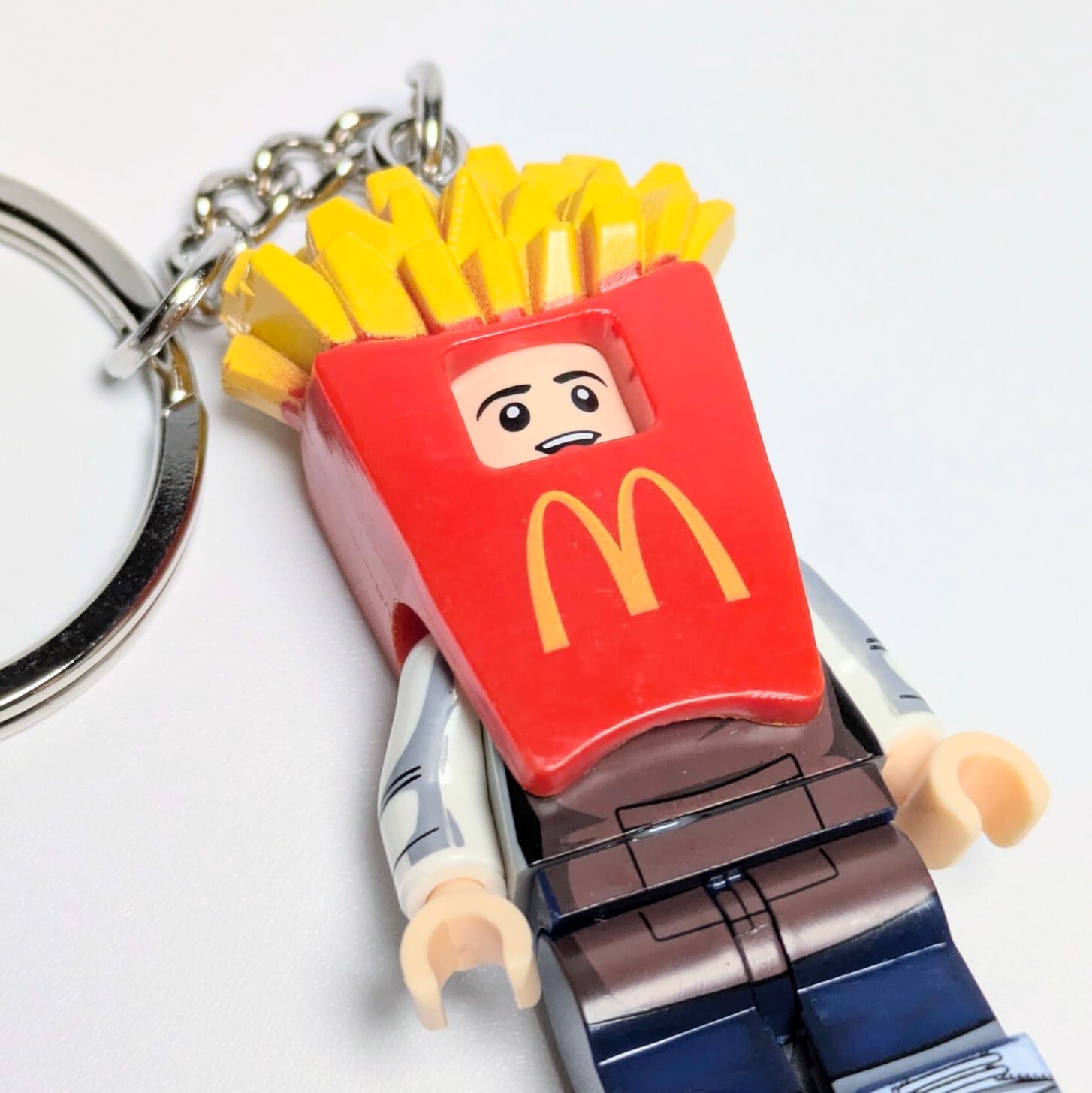 ★ブロックフィギュアキーホルダー★【 McDonald's ( マクドナルド ) 】 ポテトくん！ 　〚アメリカン雑貨 アメトイ〛