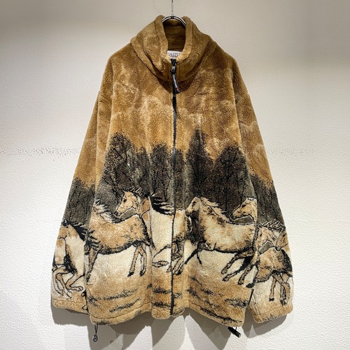 used design pattern fleece jacket