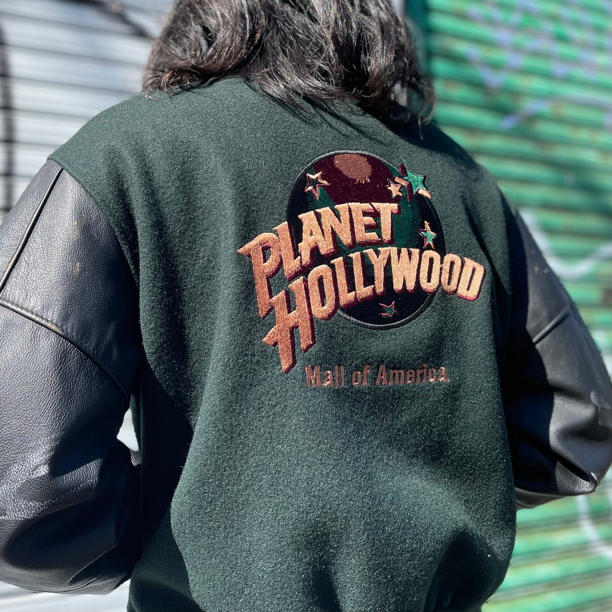 【希少】90's planet hollywood スタジャン　XL レッド