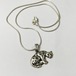 Old 925 Silver Leopard Pendant Necklace