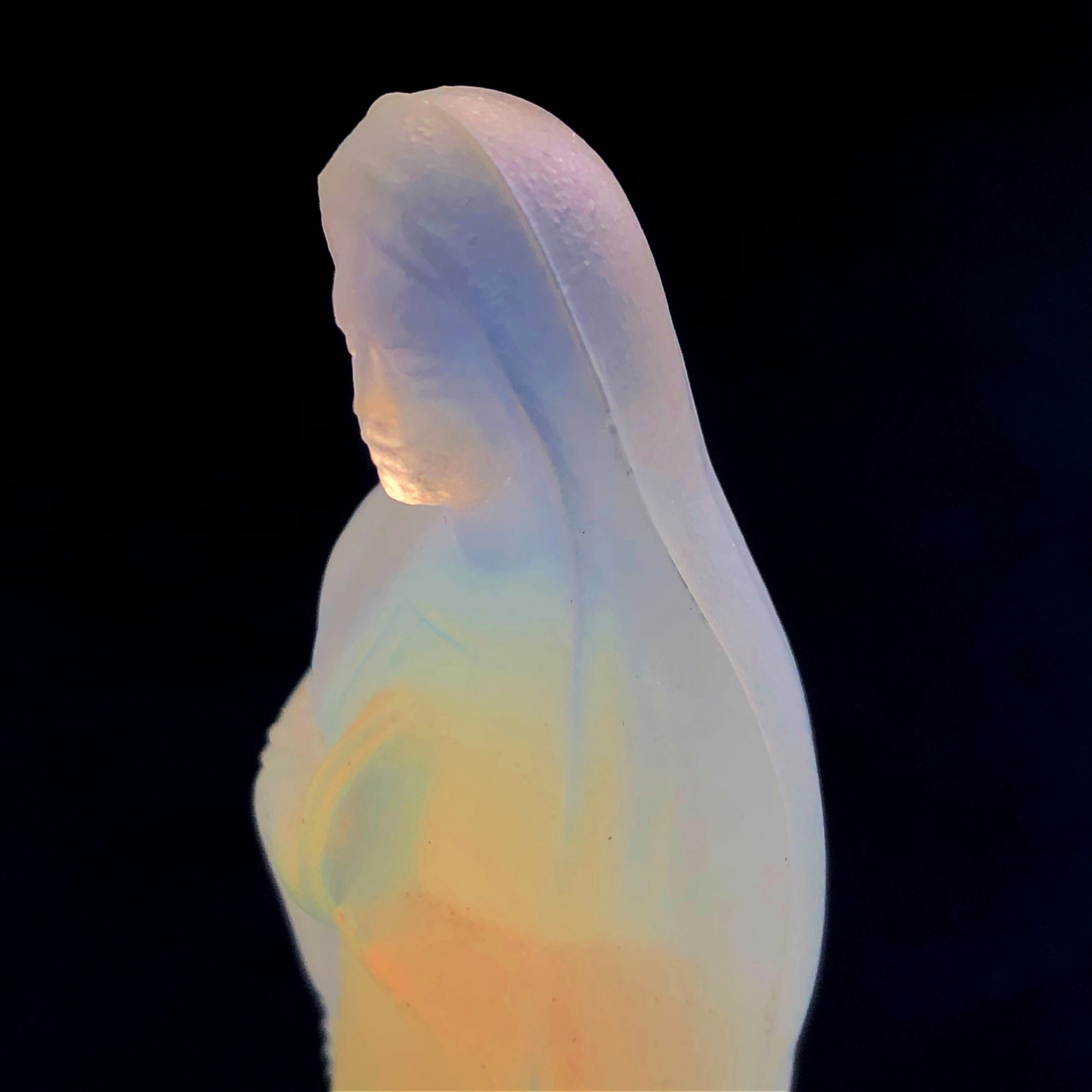 オパールセントガラスのマリア像 | メルキュール骨董店