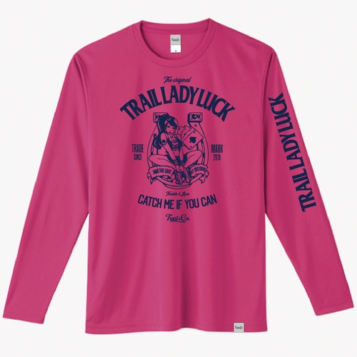 【在庫限りで販売終了】Dry Long Sleeve T-Shirt / TLL / Hot Pink