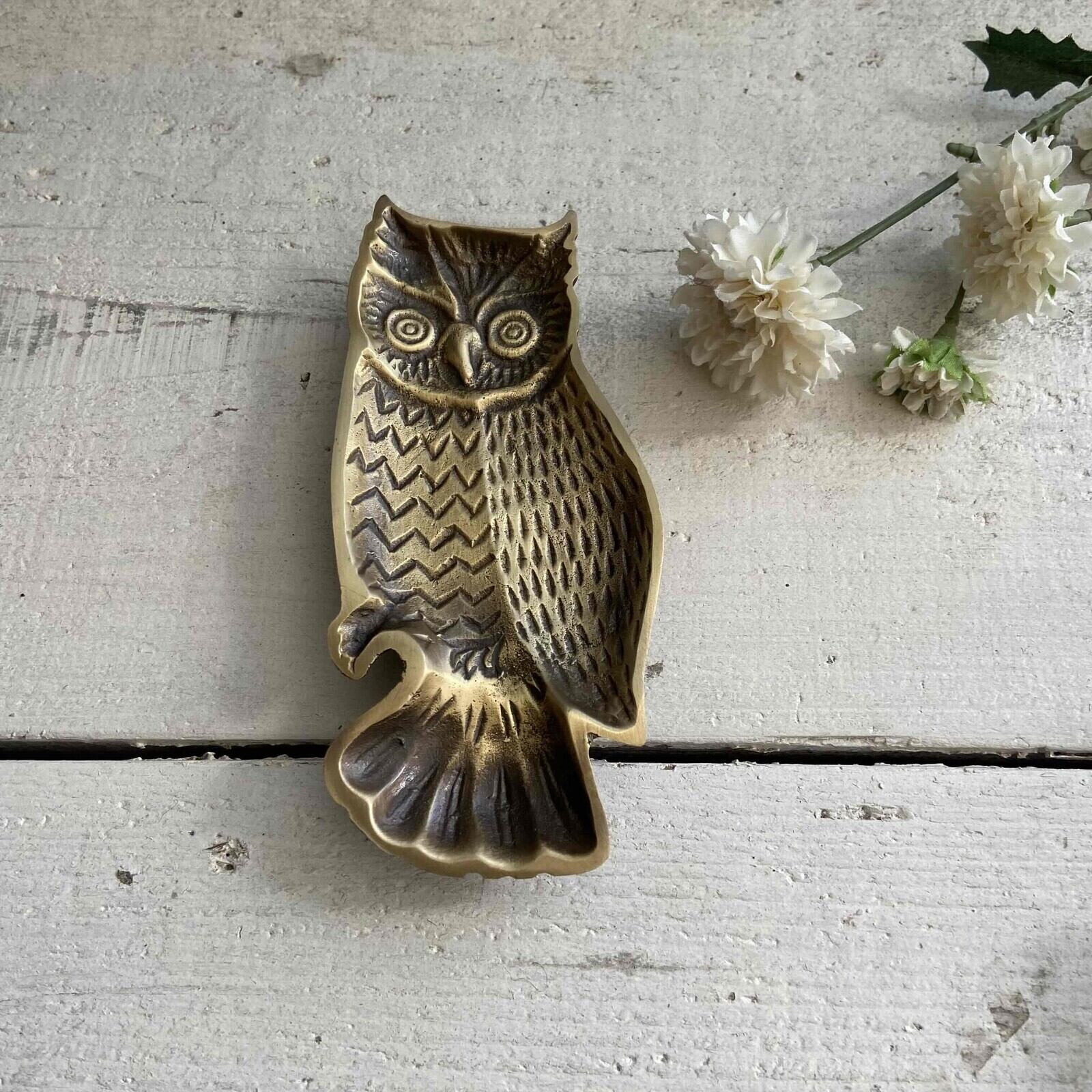 真鍮 アクセサリートレイ フクロウ 全身 | トレイ | インテリア雑貨