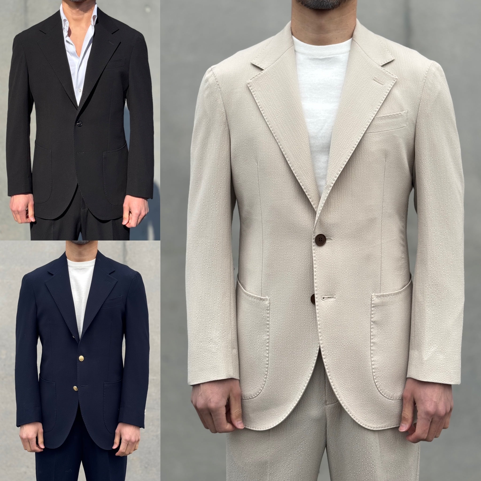 シアサッカーセットアップ