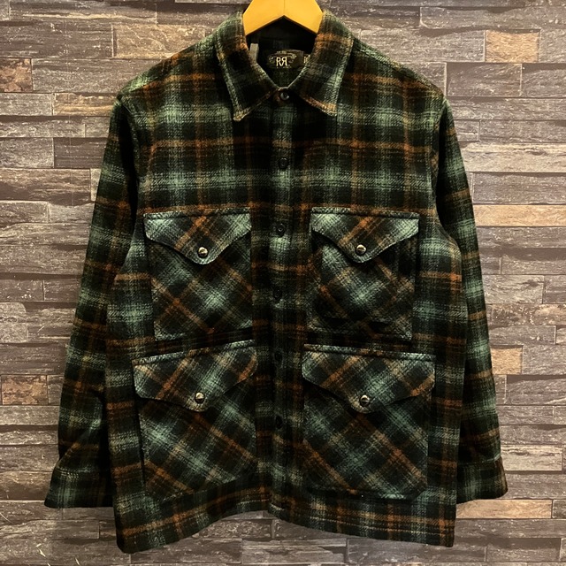 RRL WOOL CHECK MACKINAW JACKET